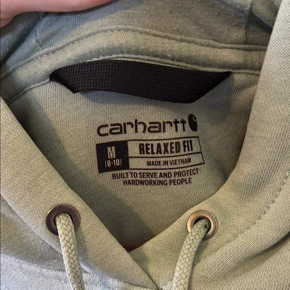 Carhartt Green and Blue Sweatshirt Hoodie - Picture 3 of 3